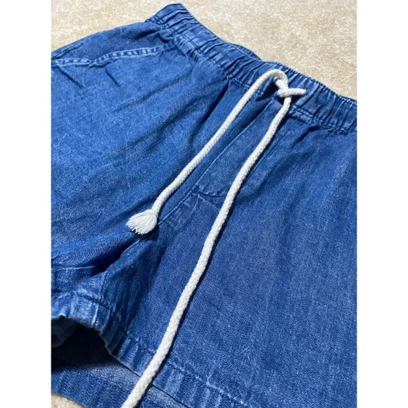 Aerie drawstring blue denim lounge shorts S - Picture 3 of 7